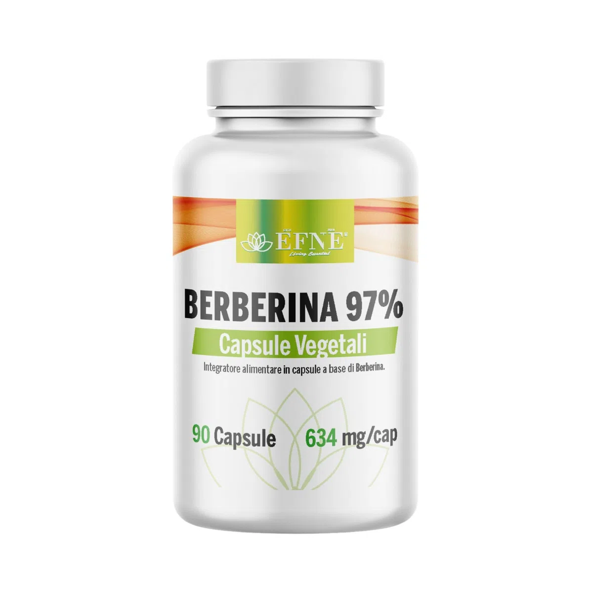 EFNE | Berbérine 97% de Concentration | Dosage Élevé 634 MG/Capsule | Extrait de Berberis - 1500 mg | 90 Gélules Végétaliennes avec Berbérine HCl |
