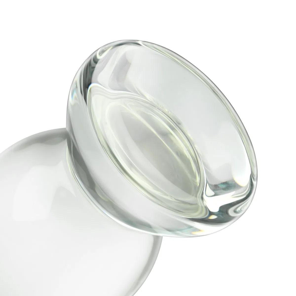 SXOVO Plug Anale in Vetro Dildo Anale di Cristallo Plug Anali Grande e Spesso per Massaggio Prostatico Dilatatore Anale Masturbatore Toys Sessuali Sex Toy per Donna Uomo Coppie (M)