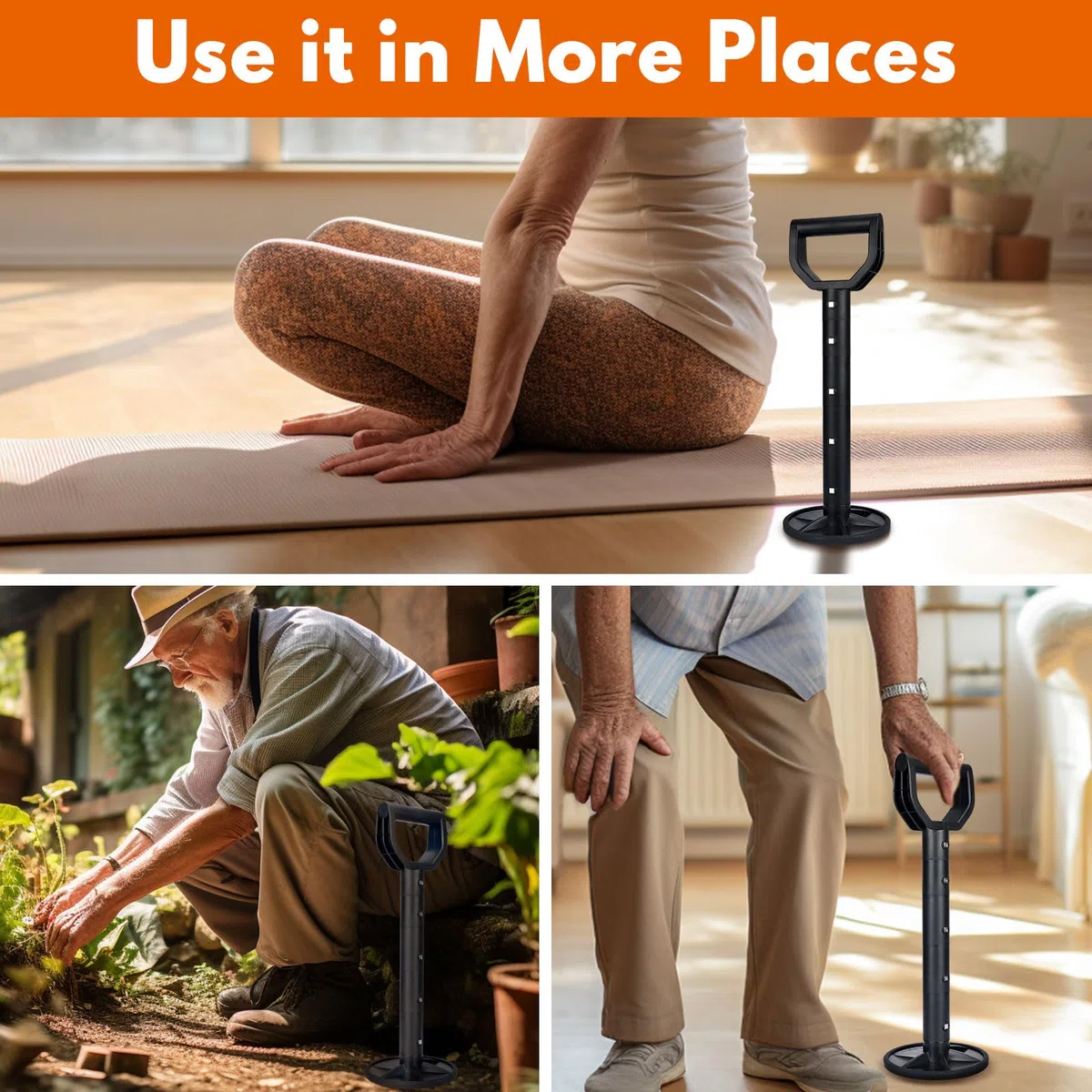 Stand UP Helper, Aiuto per alzarsi dai Pavimenti, Dispositivo di Assistenza per Stare in Piedi, Supporti e Supporti per Anziani, Accessori per disabili per Vivere da Soli