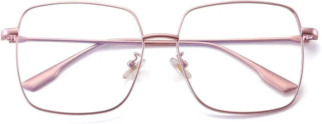Dollger Occhiali Anti Luce Blu Donna Uomo con Montatura in Metallo Occhiali Filtro Luce Blu per Computer