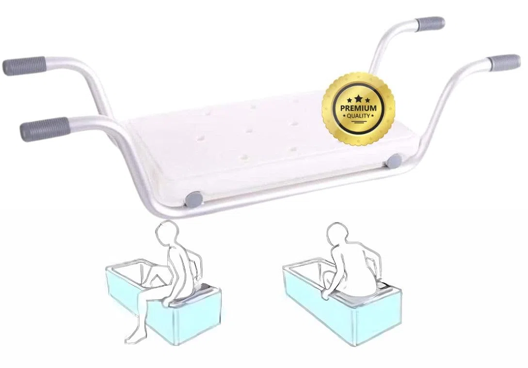OrtoPrime Sedile Vasca da Bagno Antiscivolo - Sedile per Vasca da Bagno per Adulti e Anziani - Sgabello Vasca da Bagno Ergonomico - Sedile Sicurezza per Vasca da Bagno