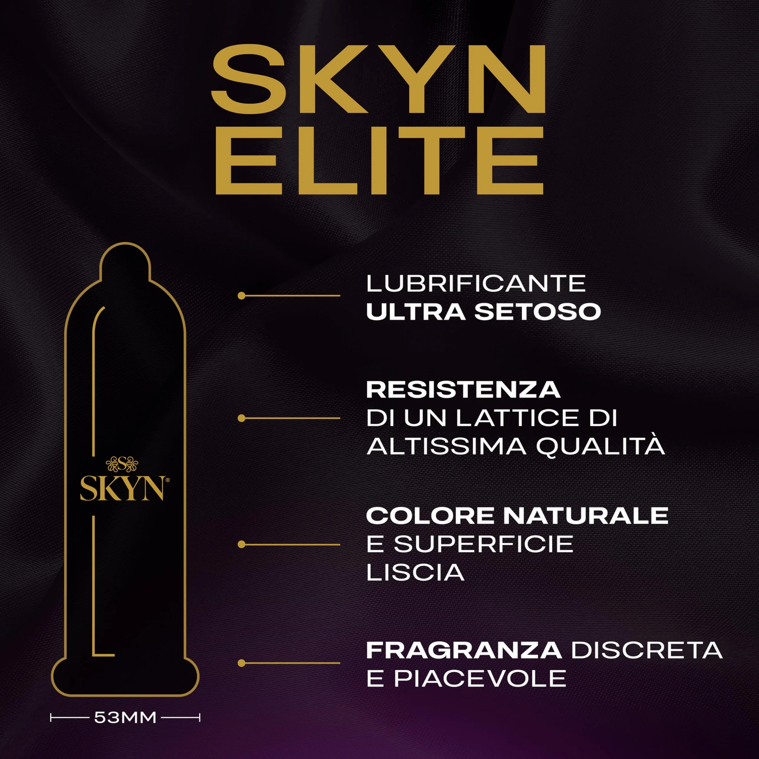 SKYN Elite - Preservativi Senza Lattice in Poliisoprene - Ultramorbidi e Ultrasottili, 60 Pezzi