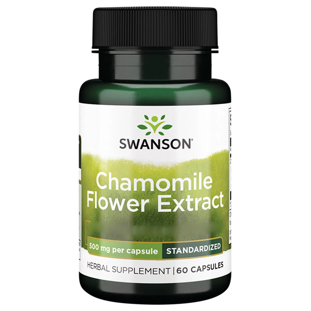 Swanson, Chamomille Flower Extract (Estratto di Fiori di Camomilla), 500 mg, Altamente Dosato, 60 Capsule, Testato in Laboratorio, Senza Soia, Senza Glutine, Non OGM