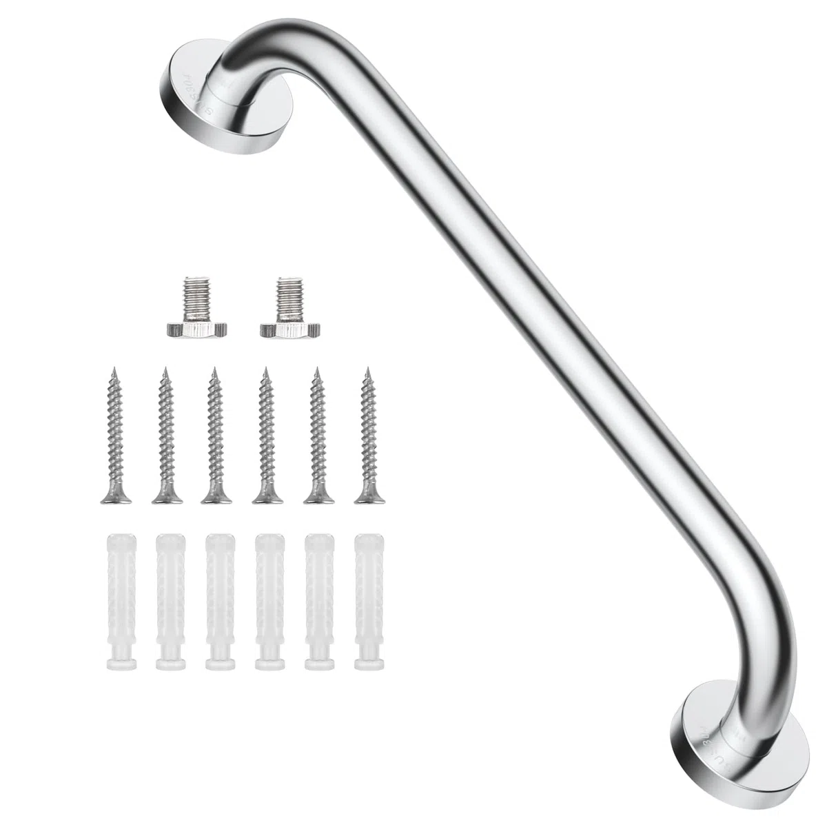 supregear Barra D'appoggio per Bagno, Maniglia in Acciaio Inossidabile 304 Barra di Sicurezza per WC Cucina Camera da Letto Vasca da Bagno, Montaggio a Parete con Viti Nascoste