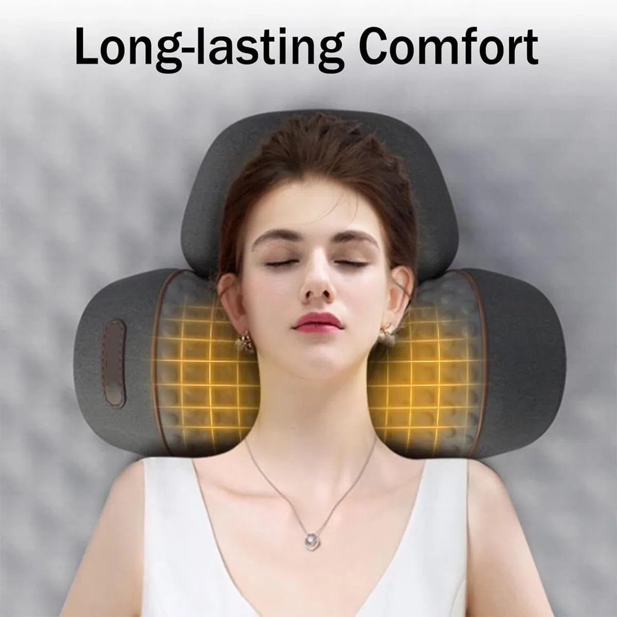 Generico Massaggiatore Per Il Collo 3in1, Relief Massager For Neck, Cuscino Cervicale Con Calore E Trazione, Massaggio Profondo Rilassamento, Alleviare Dolore Muscolare&Tensione (Black)