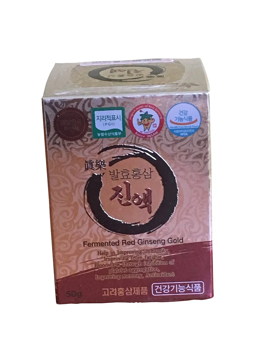 Ginseng Rosso Coreano Fermentato | Estratto GOLD (Oro) 50g | Dose per 50 giorni | Massima Concentrazione Possibile di Ginsenosidi (80mg/g, Rg1,Rb1,Rg3: 6mg/g)