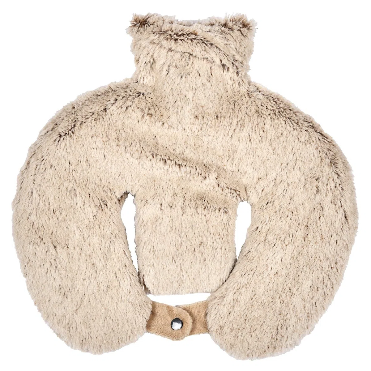 SENSLY, SB0134, Borsa dell'Acqua Calda ergonomica per Collo e cervicale, Calore lenitivo, Design Elegante, Sicurezza Rinforzata, Ideale per Il Relax, 34x2x30 cm, Colore Marrone