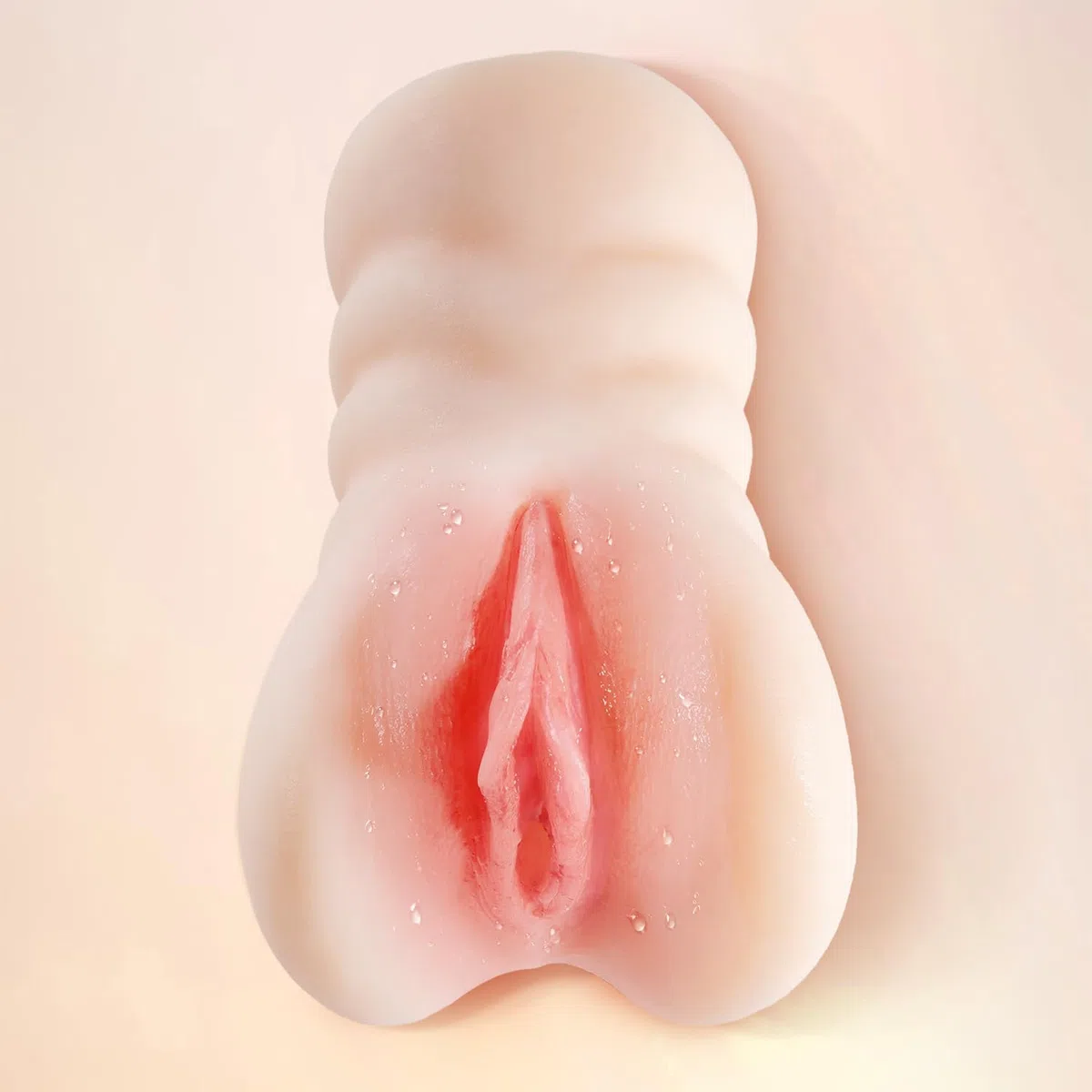 R4F - Prodotto palmare in silicone maschio a doppio canale, color carne, facile da pulire, design realistico, facile da trasportare, può essere utilizzato in qualsiasi momento, 16,5 cm