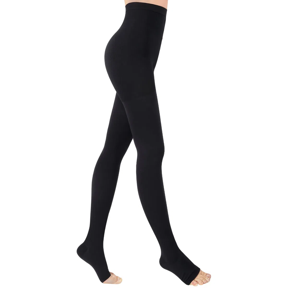 20 – 30 mmHg Calze a compressione mediche da uomo e da donna, classe II, calze a compressione graduate da uomo, punta aperta, calze di sostegno per gravidanza varicose edema