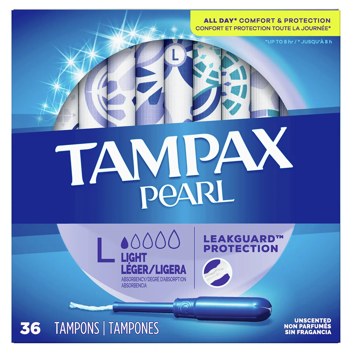 Tampax Pearl Lites Tampons – Inodore, 36 pezzi