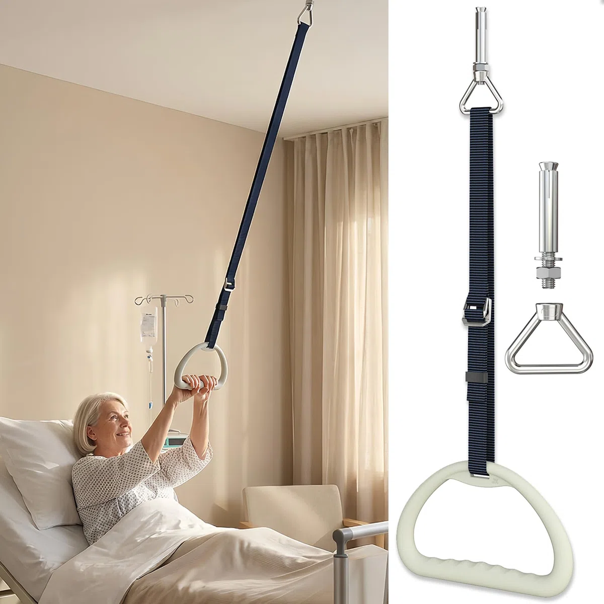 Alzamalati Da Letto Per Anziani E Disabili, Ausili Per Alzarsi Dal Letto Ausilio Per La Posizione Eretta E Il Trasferimento, Maniglia Per Alzarsi Dal Letto Supporta Fino A 300 Kg