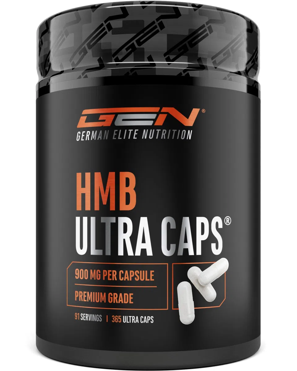 HMB Ultra Caps - 365 capsule - Altamente dosato con 3600 mg di calcio β-idrossi-β-metilbutirrato puro (calcio HMB) per dose giornaliera - Senza additivi inutili