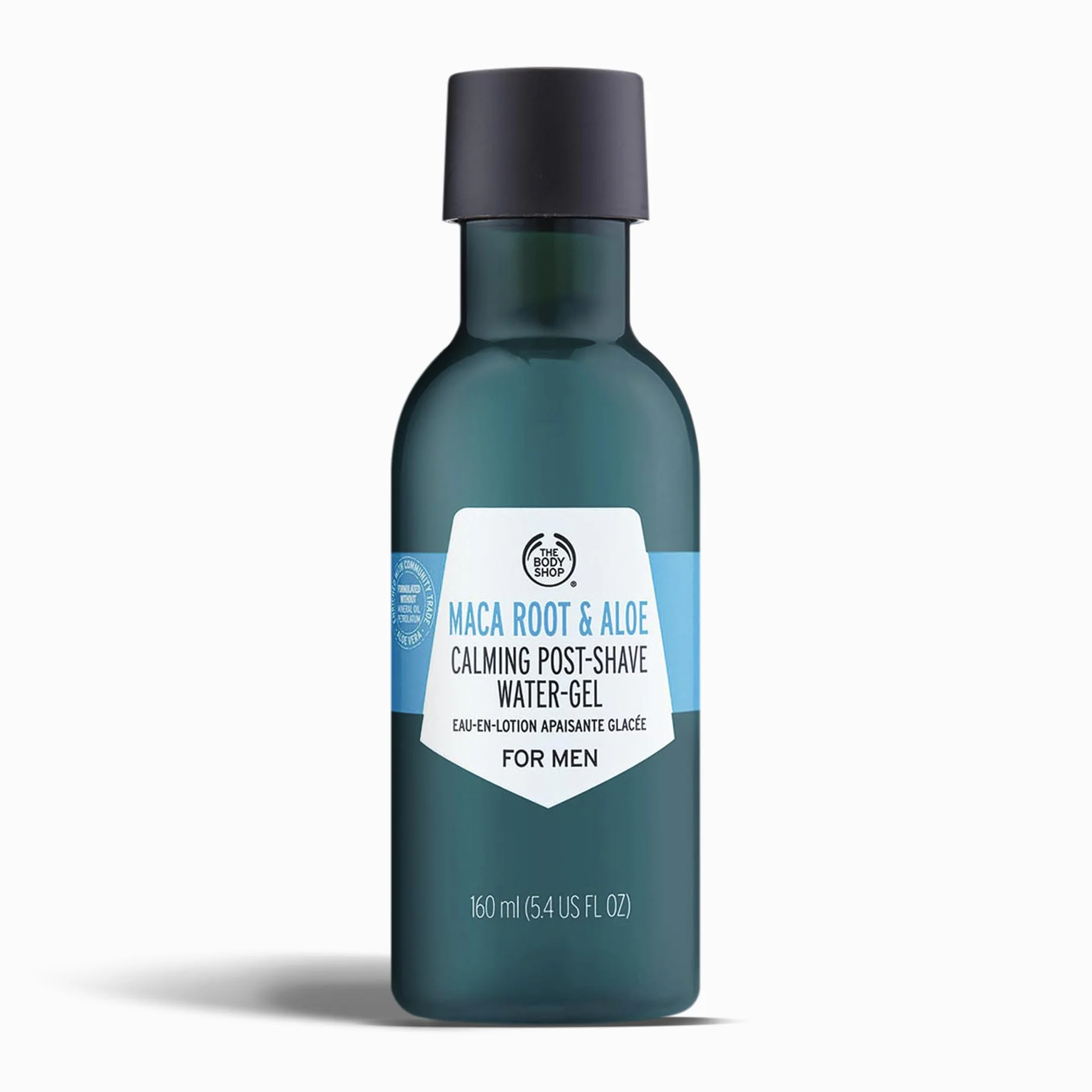The Body Shop Gel a base d’acqua dopobarba, per uomini, all’aloe e alla radice di maca, 160 ml