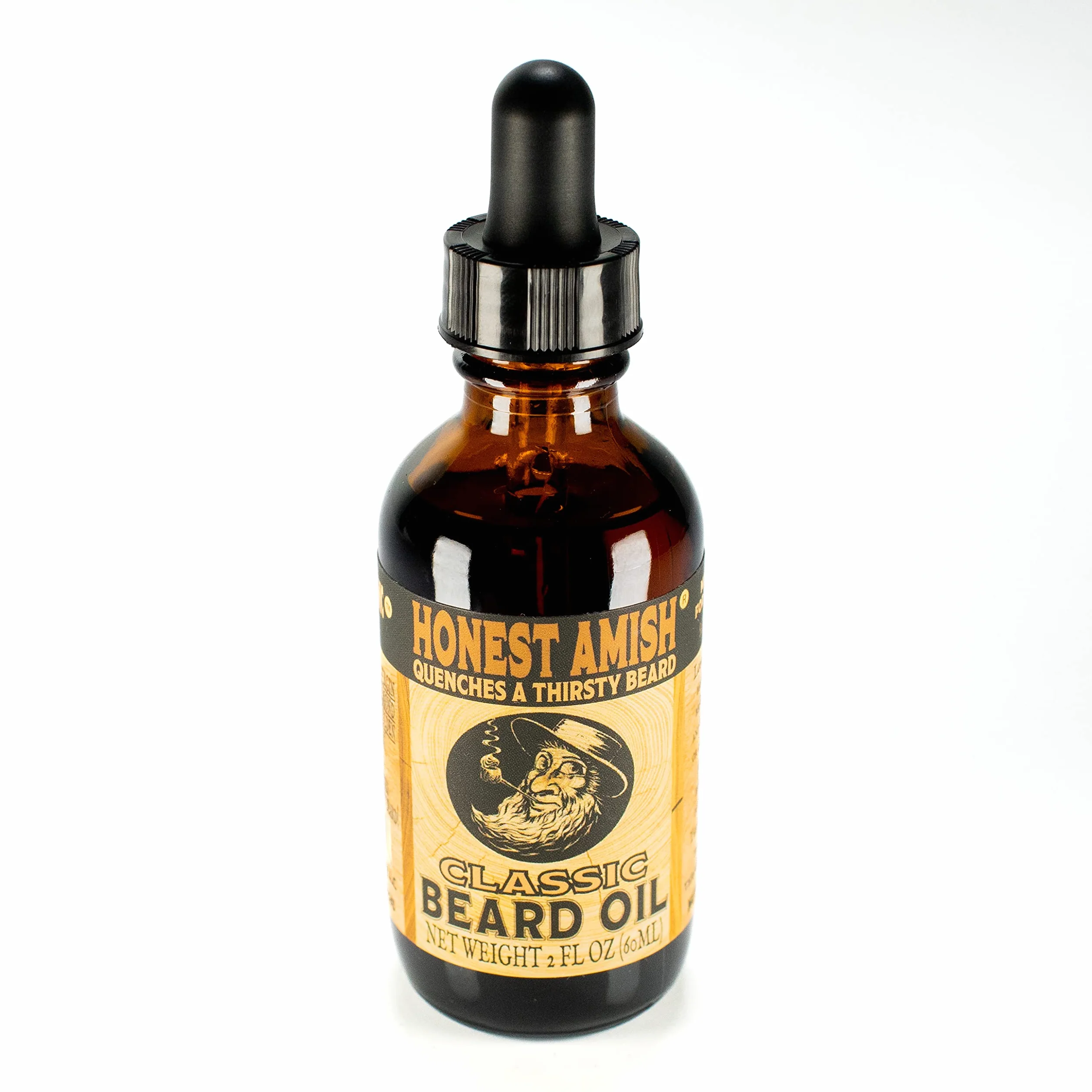 Honest Amish Olio da barba classico - 2 once