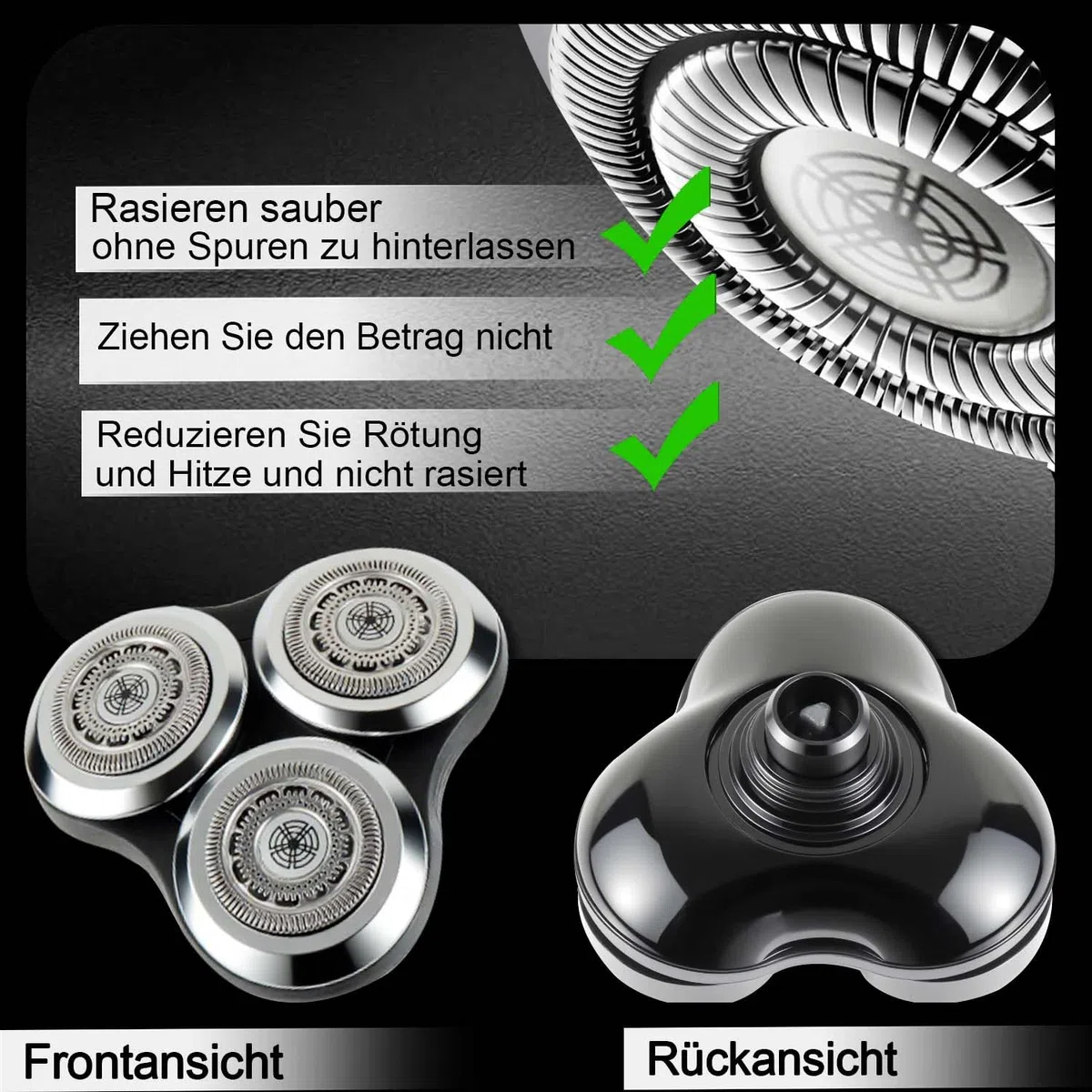 Testina di ricambio completa per rasoio Serie 9000, SH90 Testina di rasatura compatibile con S9911 S9731 S9711 S9511 S9111 S9031 S9988 (argento)