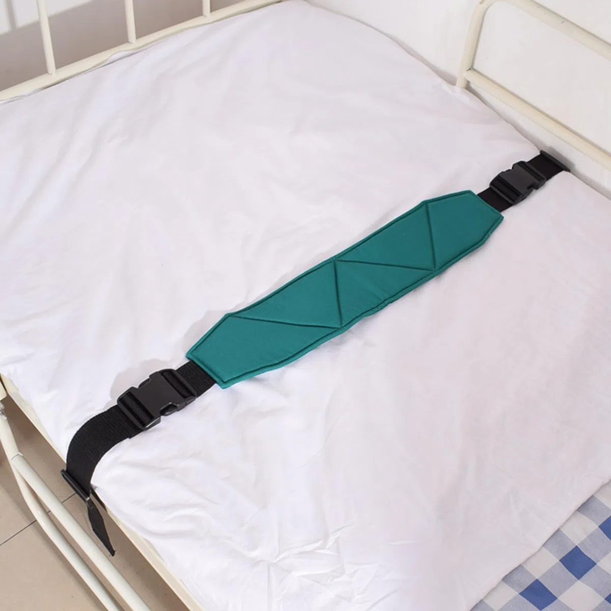 Cintura di sicurezza regolabile per pazienti anziani, letto ospedaliero medico comodino guardrail per individui costretti a letto e paralizzati