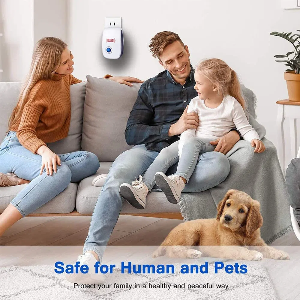 Antizanzare Ultrasuoni 6 Pack, Repellente Anti Zanzare Ultrasuoni Interno Dispositivo, Repellente per Insetti di Ratto, Antizanzare per Anti Zanzare, Roditori, Ragni, Formiche