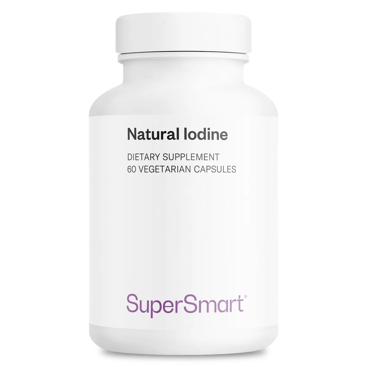 Natural Iodine - Promuove la normale funzione tiroidea - Controllo del peso - Integratore alimentare Estratto di alghe Ascophyllum Nodosum - Vegano - Supersmart
