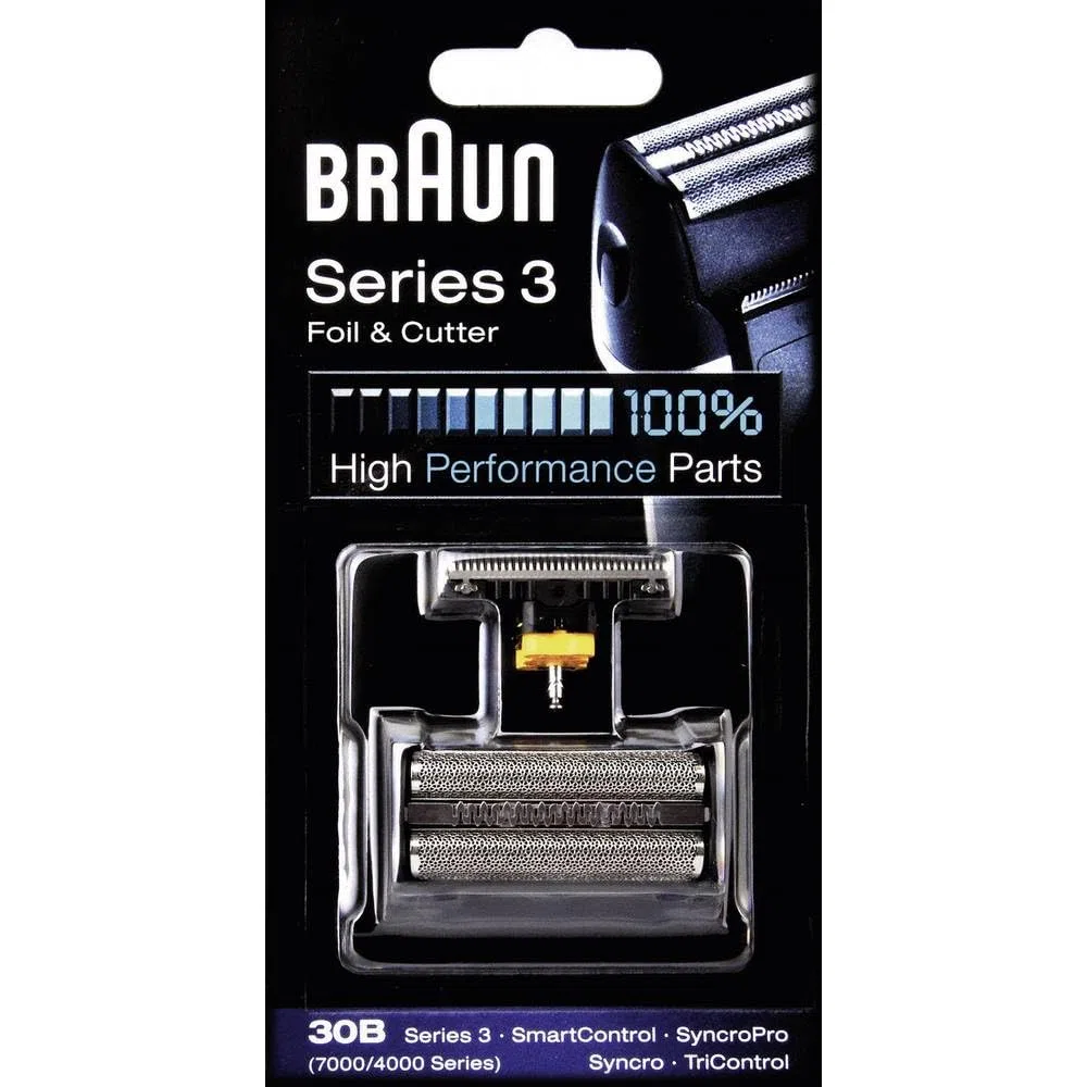 Braun Combi-pack 30B Lamina e Blocco Coltelli di Ricambio per i Rasoi Braun della Vecchia Serie3