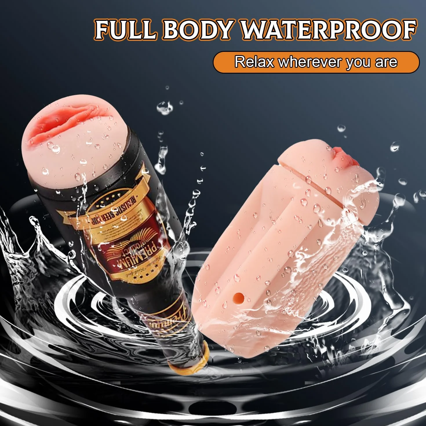 P8- Giocattolo Rilassante da Uomo Portatile Ṽagiṉe in Silicone ṝeale Ḿâsṯurbṯöre uṑmo Mầsturbatǒte T𝚘ils D𝚘nna Masturầzi𝚘ne Rêalistic𝚘 Uòmo Püssycầt T𝚘ys