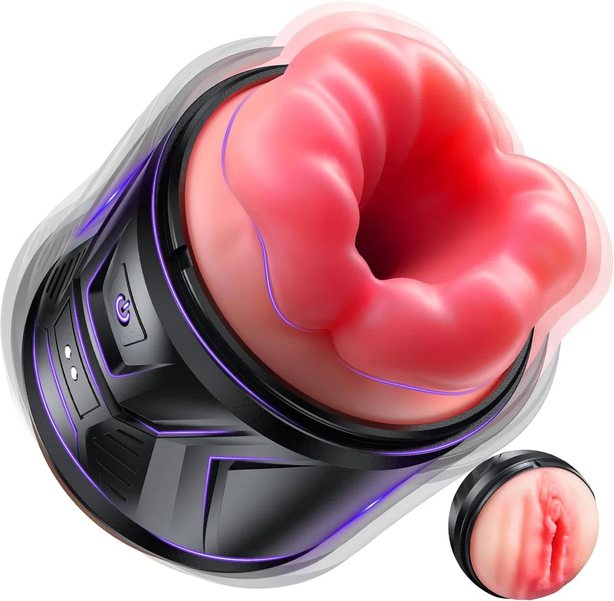 Masturbazione per Uomini Masturbatore, Realistico Vagina pompino Simulatore Giocattolo Sesso per Uomini Fica Tasca 10 Vibrazioni, Vibratori Set per Giocattoli Sesso Solo, Giocattolo Ses