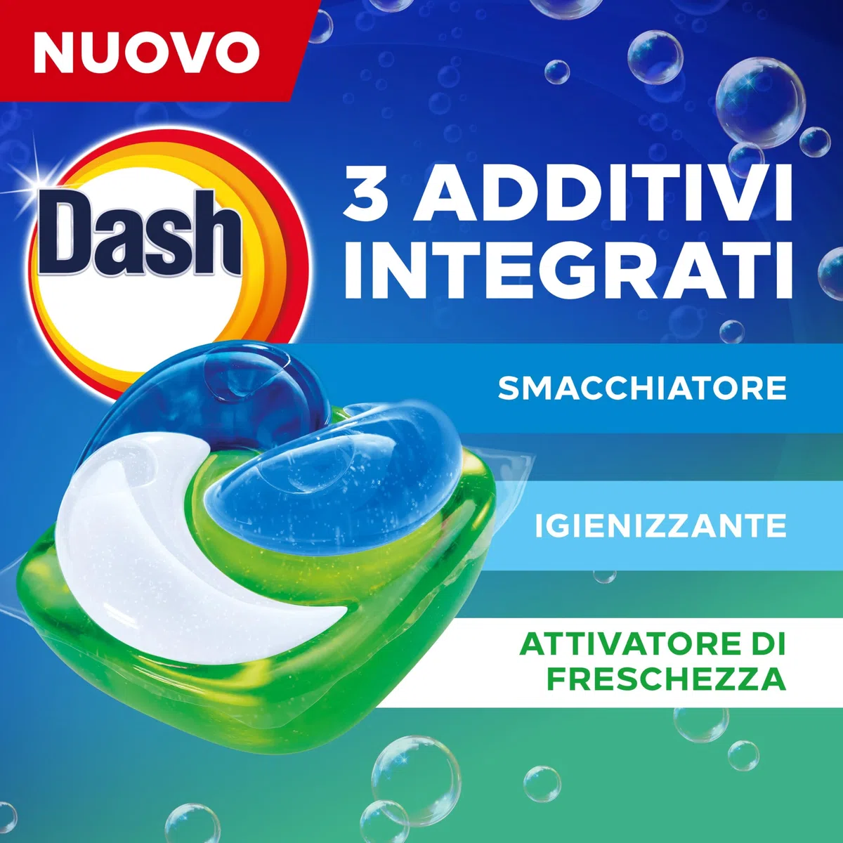 Dash Pods Detersivo Lavatrice In Capsule, 100 Lavaggi (2x50), Classico Fresco, Rimuove Le Macchie, Efficace A Freddo Anche E In Cicli Brevi