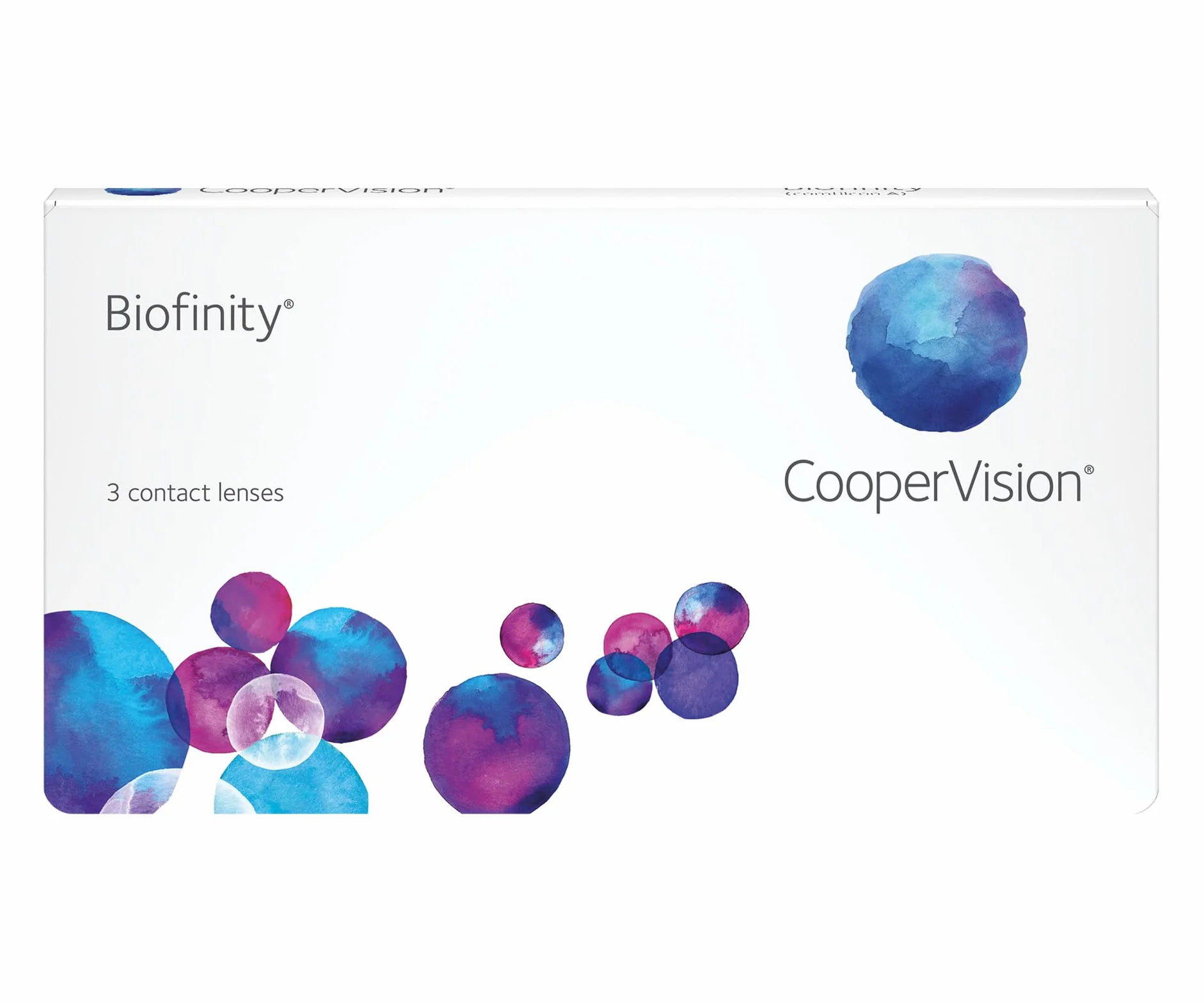 Biofinity - Lenti mensile morbide, R 8.6, D 14, 6 pezzi, Diottrie -3.50