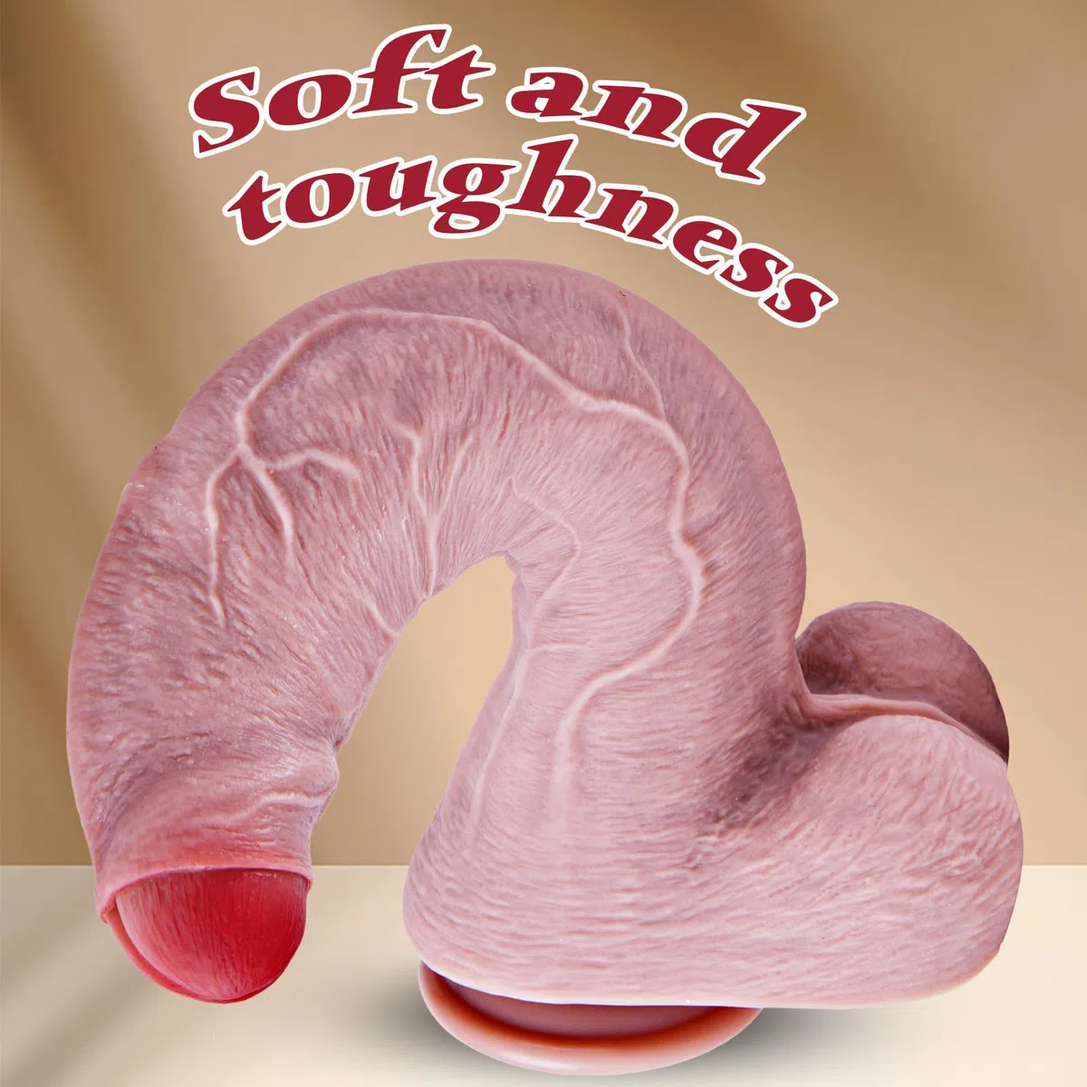 Dildo realistico senza prepuzio extra large da 32 cm, dildo con prepuzio extra large in silicone spesso da 7 cm con ventosa, pene extra lungo XXXL, punto G curvo e ampio plug anale per utenti esperti