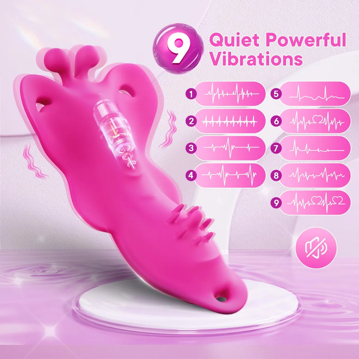 Tonga Panty indossabile Vibratore Adulto Sex Toys per donne, APP & Remote Control Clitoris Stimulator Noveltà Giocattoli per adulti con 9 modalità di vibrazione, Mini Discrete Butterfly Vibrator per