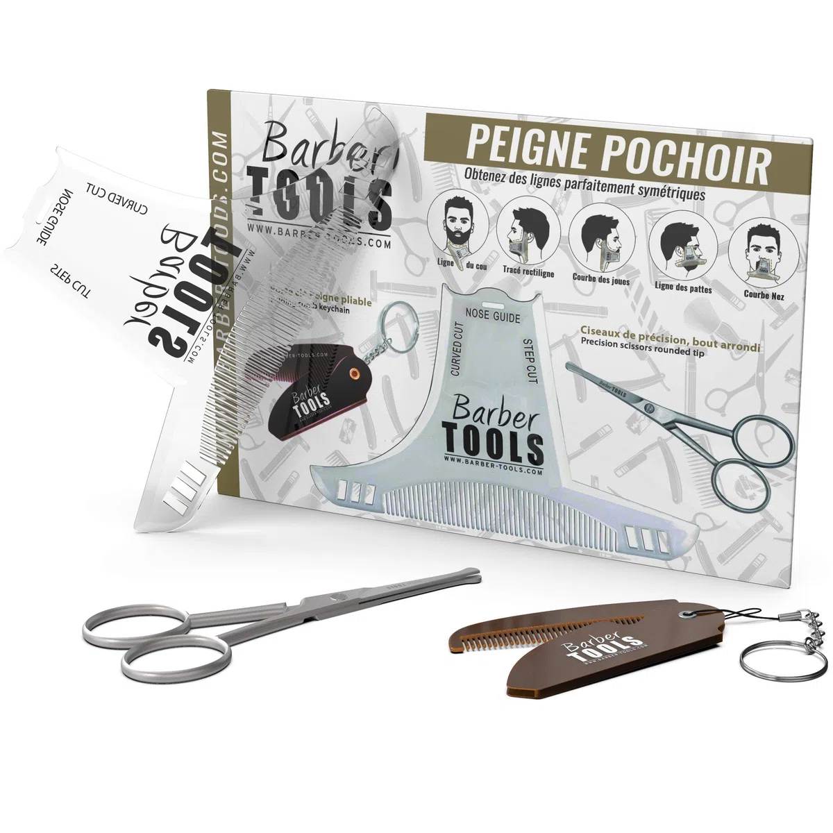 Kit/Set/Cofanetto per cura e definizione della barba Barber Care | Cosmetici Prodotto in Francia ✮ BARBER TOOLS ✮ (kit barba) (kit barba2)