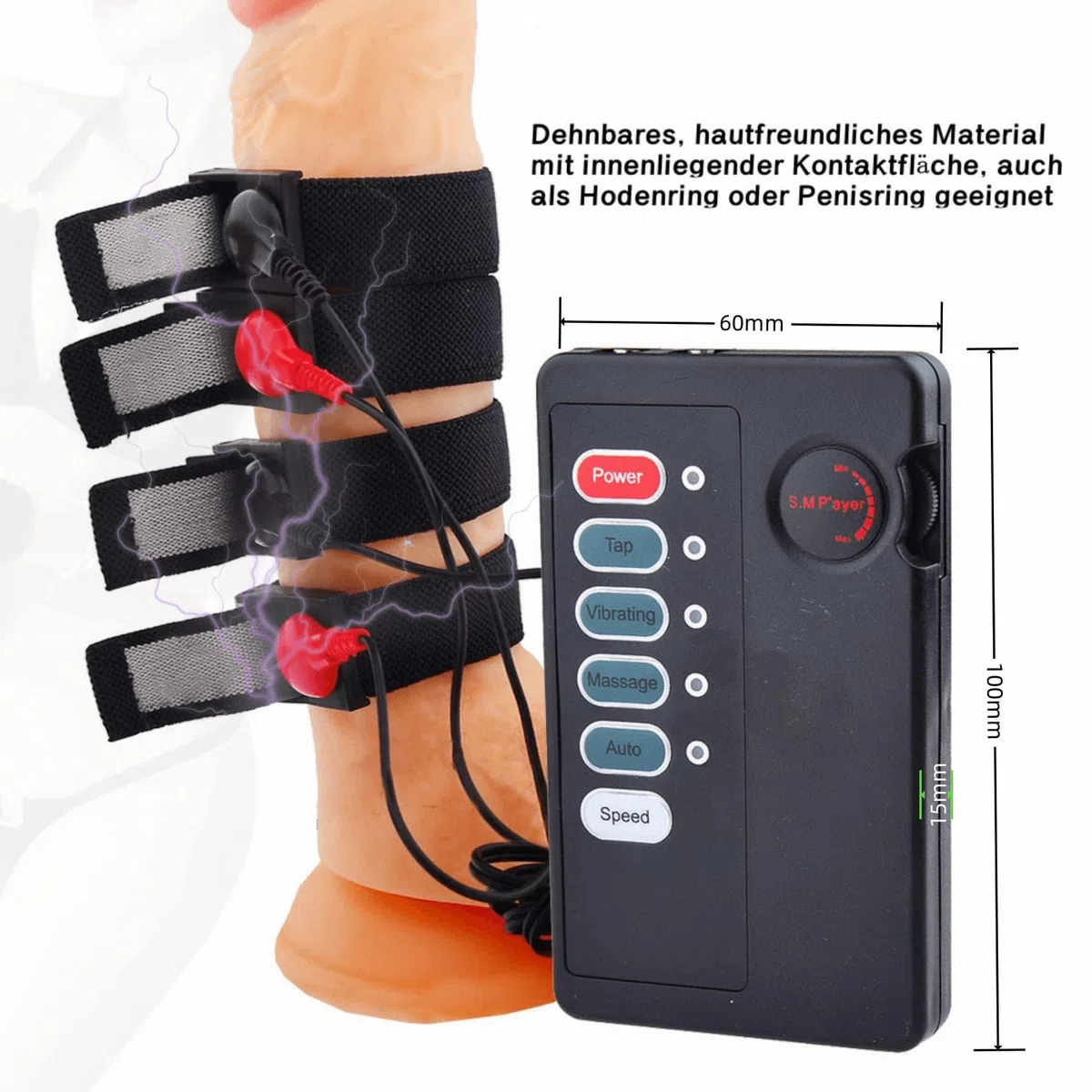 Shock Elettrico Plug Anale e Morsetti per Capezzoli Sex Toy per Masturbazione Anello per Pene massaggio Stimolazione elettrica Adulti SM Per uomo Donna Coppie