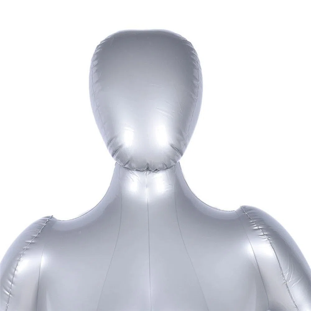 Manichino gonfiabile da donna, altezza 165 cm, materiale PVC, per esposizione al dettaglio e battente