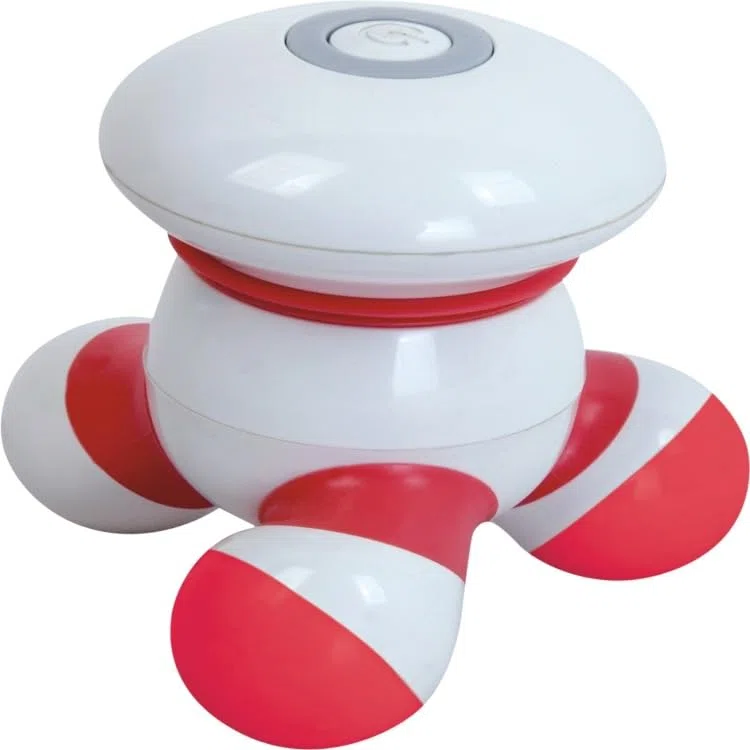 Mini massaggiatore manuale con vibrazione per corpo con luce a LED per testa, collo, schiena, braccia, spalle e dolore
