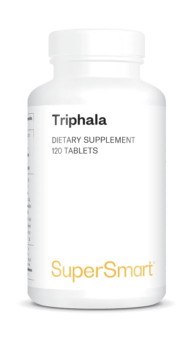 Triphala – Integratore Alimentare Ayurvedico – Antiossidante Naturale in Compresse – Detox fegato e intestino – 120 compresse – SuperSmart