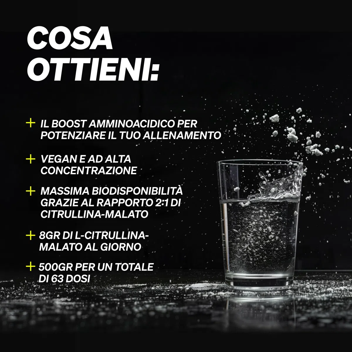 L-citrullina malato in polvere 2:1 – 500 g di polvere – ideale prima dello sport – vegano, elevata purezza, ad alto dosaggio, senza additivi – prodotto e testato in laboratorio in Germania
