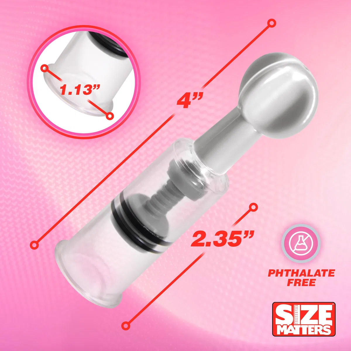 Size Matters Il formato è importante Twist Up per i dispositivi di aspirazione e clitoride