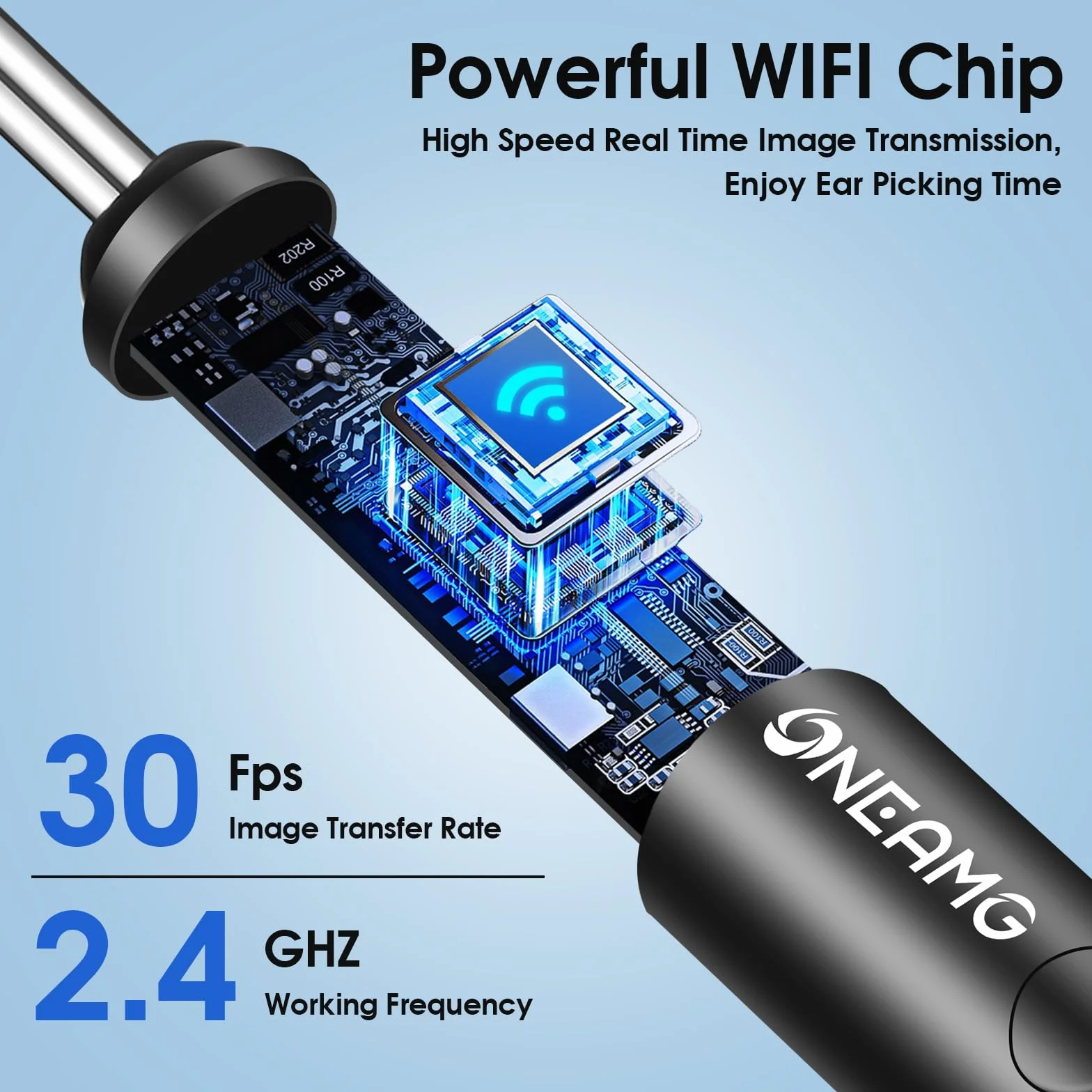 Otoscopio 1920P HD Pulizia Orecchie kit con Telecamera Endoscopio per l'orecchio WiFi Senza Fili Controllo APP 6 Luci LED Impermeabile IP67 Pulisci Orecchie per Smartphone iPhone iPad e Android