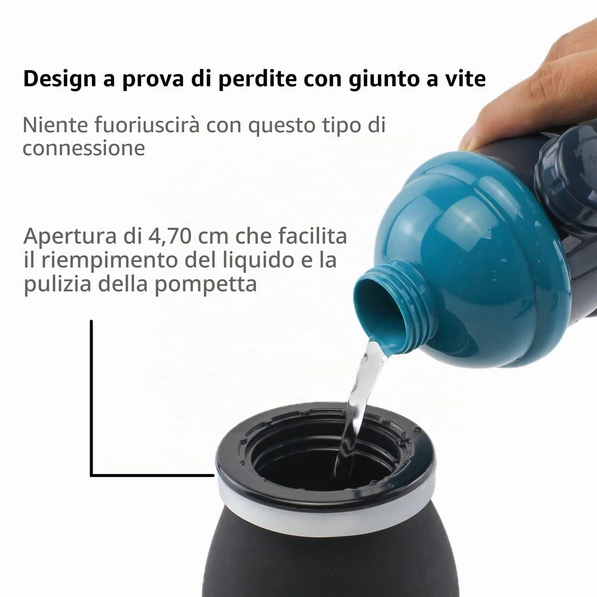 TopQuaFocus Extra Large 14.5OZ Bulbo Clistere Doccia Anale per Uomo Donna Pulizia - Senza BPA e Ftalati Nero…