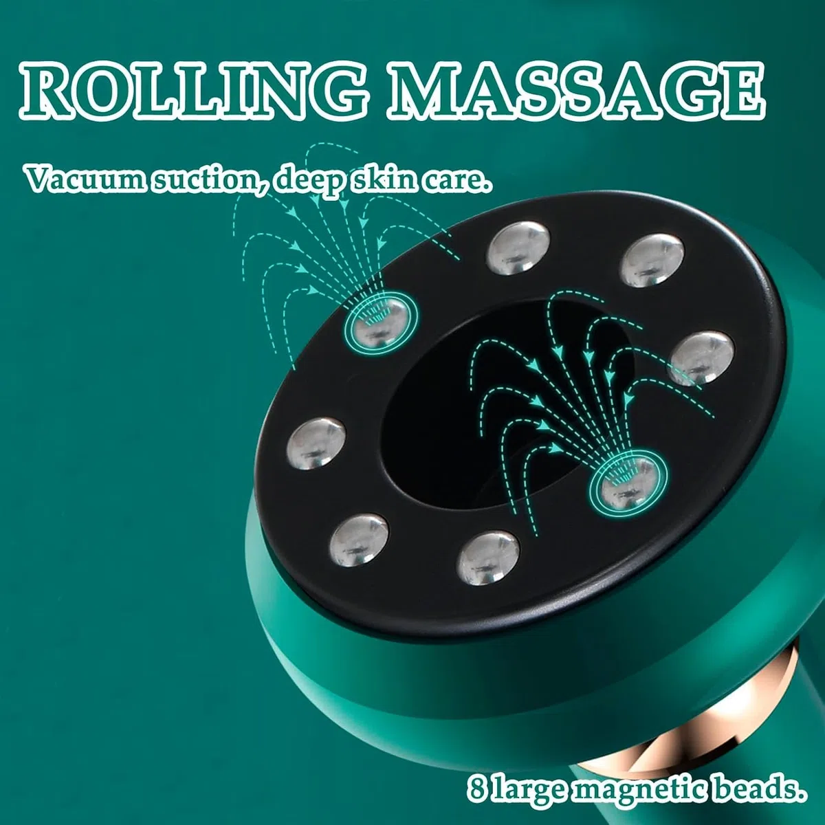 Velora Massaggiatore Anti Cellulite, Velora Beauty Massaggiatore Anti Cellulite per Pancia Schiena Vita Braccia Glutei, Anticellulite Elettrico Portatile, 12 Livelli Regolabili (White+Oil)