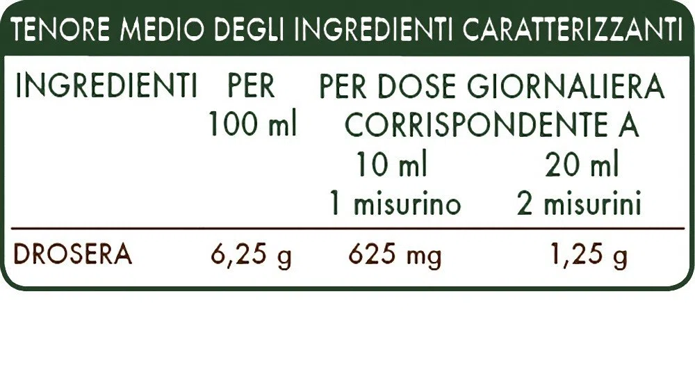 Dr. Giorgini Integratore Alimentare, Drosera Estratto Integrale Liquido Analcoolico - 200 ml