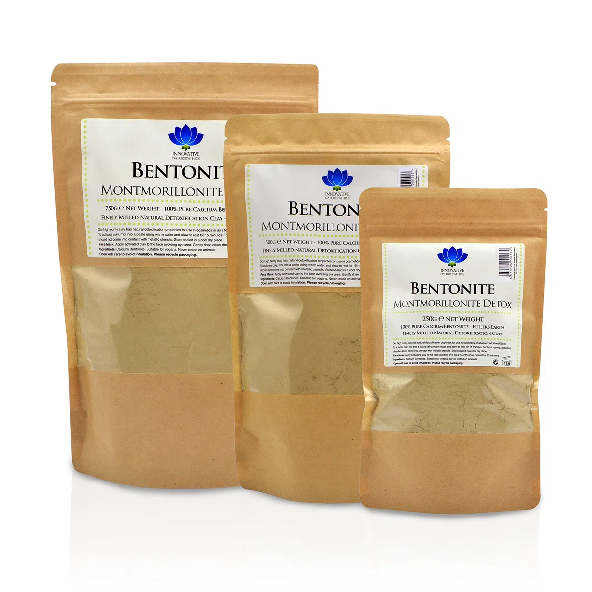 Bentonite – Confezione da 500 g – Pure Calcium Bentonite Detox
