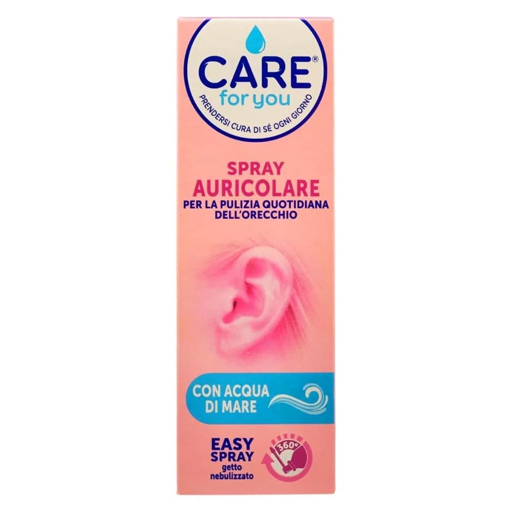 2x Spray Auricolare, Per La Pulizia Quotidiana Dell'Orecchio, Con Acqua Di Mare. Previene Ed Attenua i Disturbi Derivanti Da Una Eccessiva Produzione Di Cerume 100ml