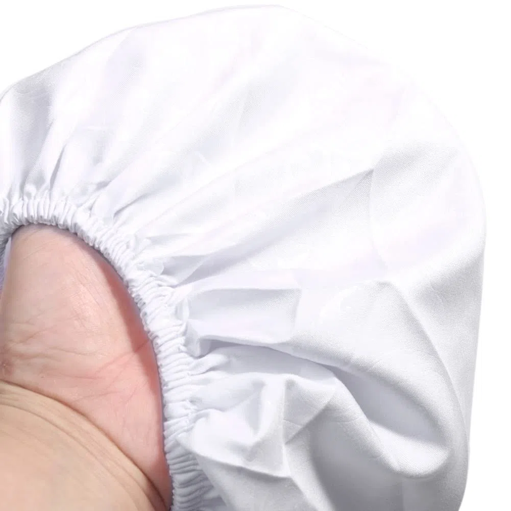 2 lenzuola per lettini da massaggio, con foro universale per il viso, con angoli elasticizzati, per SPA e salone di bellezza per il viso, (colore: bianco)