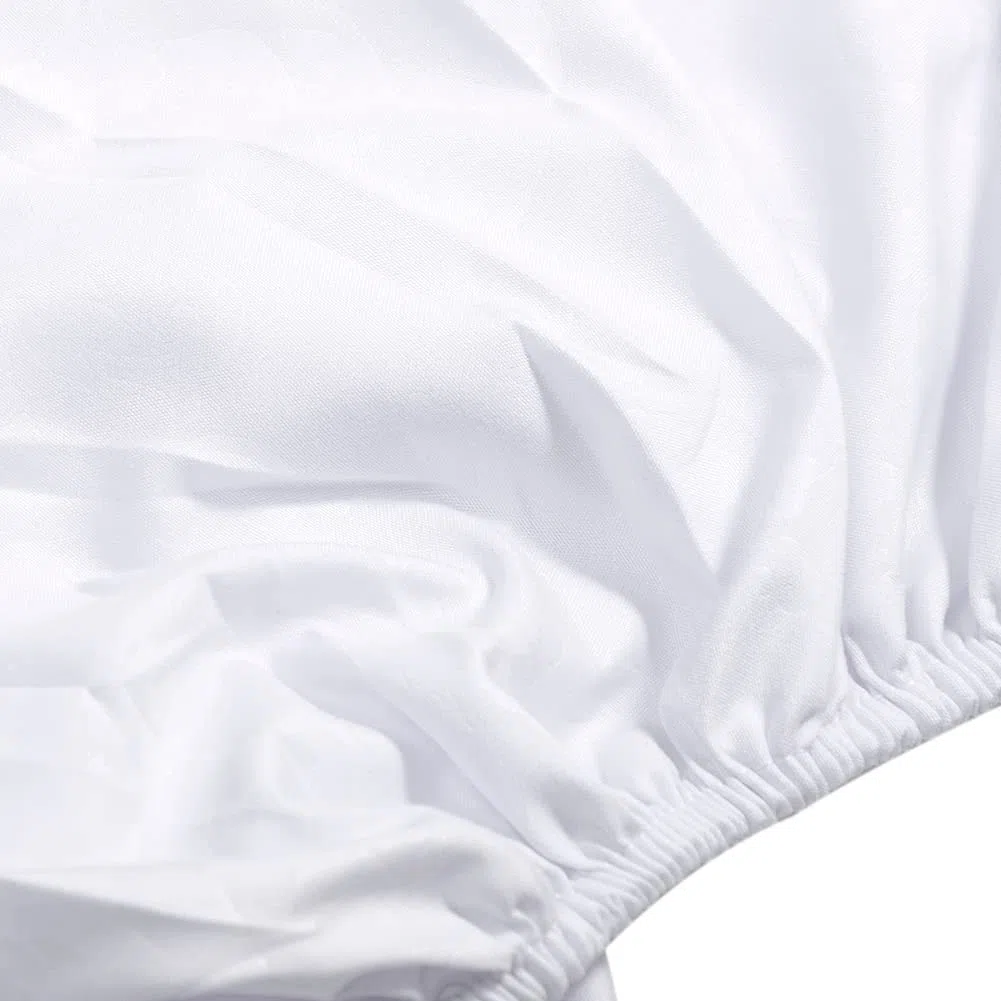2 lenzuola per lettini da massaggio, con foro universale per il viso, con angoli elasticizzati, per SPA e salone di bellezza per il viso, (colore: bianco)