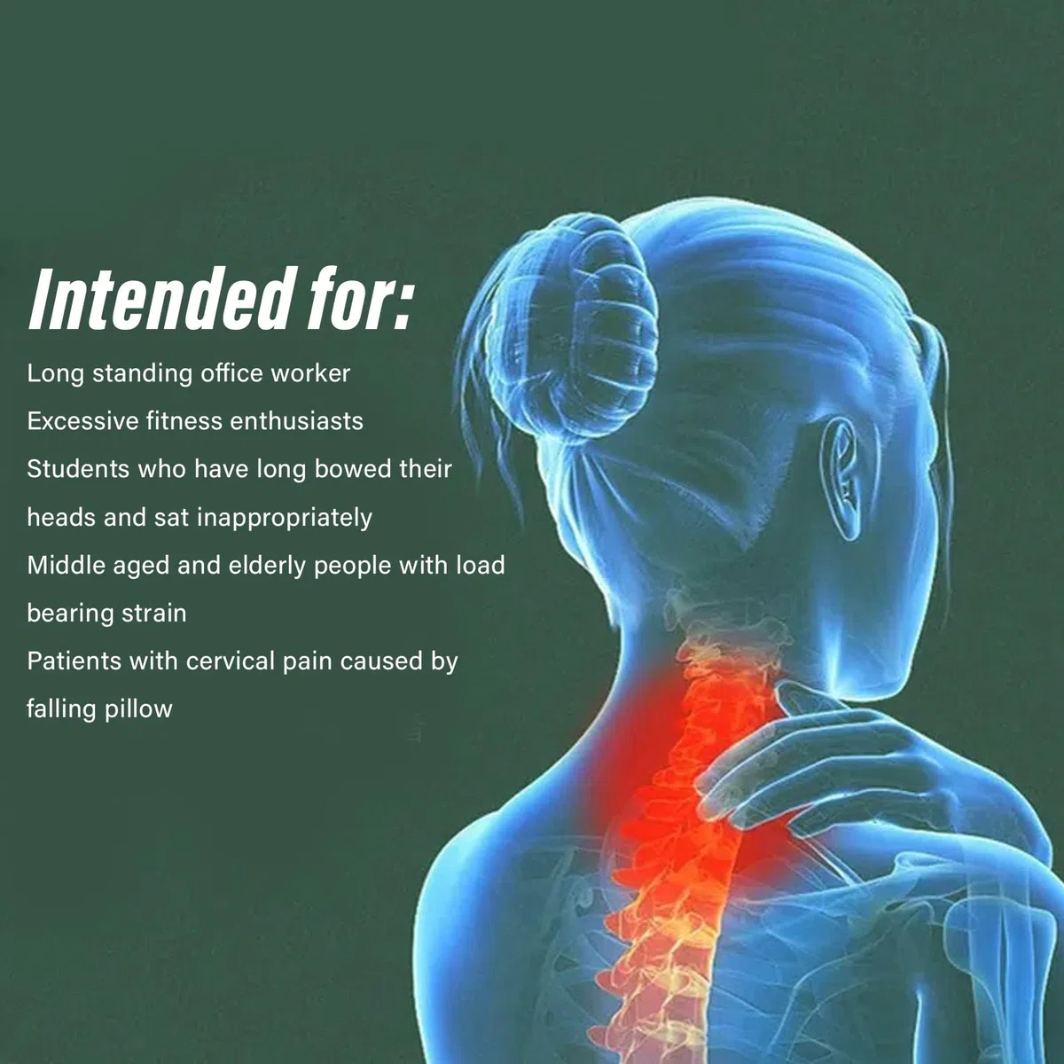 Esercitatore Per Barella Per collo Cervicale - Tutore Per collo Per Postura - Tutore Per collo Per Collare Cervicale, Dispositivo di Trazione Per collo Cervicale, Per Postura del collo in Reparto Per