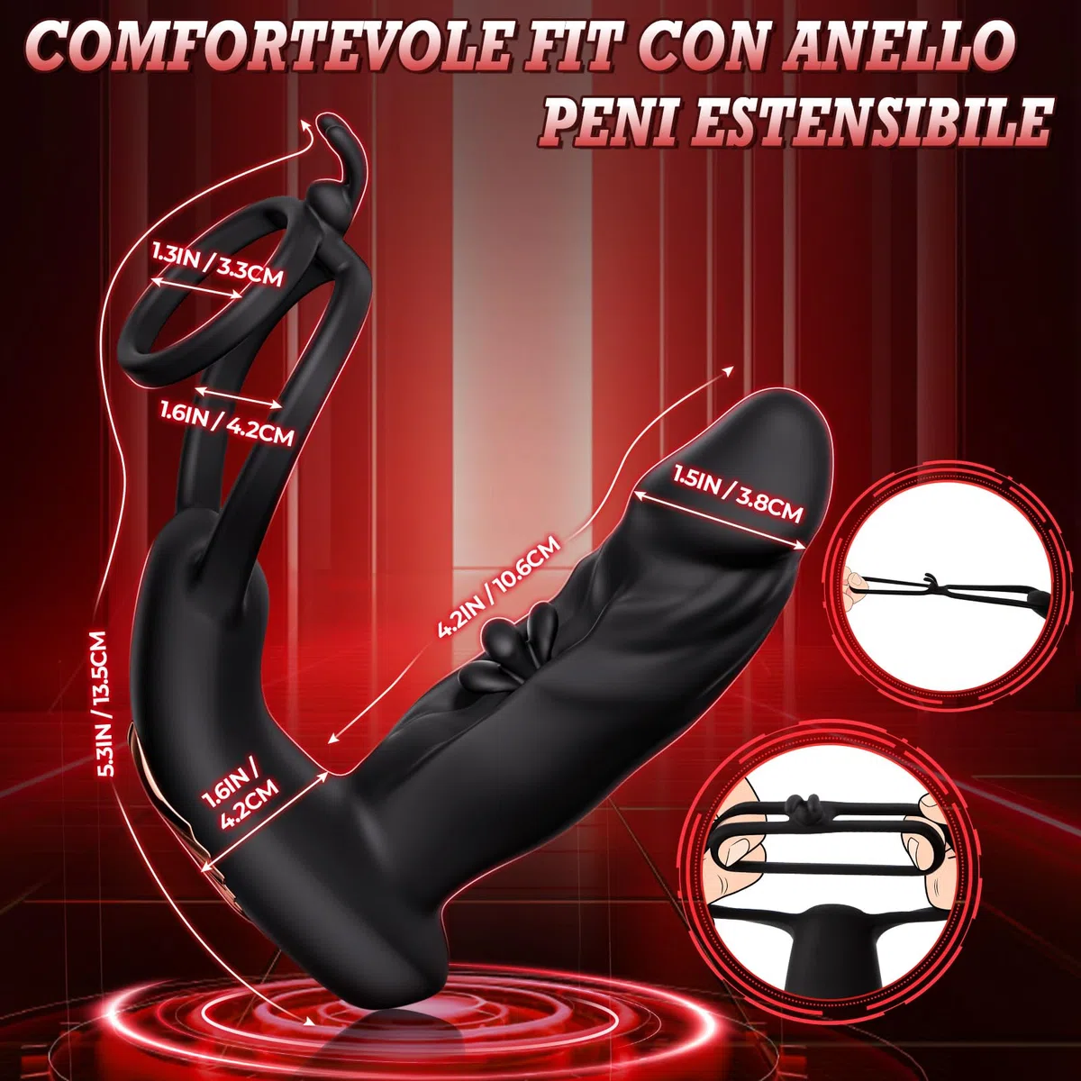 Anale Vibratore Sexytoysys Dilatatore Uomo - Plug Stimolatore Prostata Dildo Sex Toys, Vibratore Prostatico con Telecomando Massaggiatori, Gay Giochi Erotici Professionali con 10 Modi di Percussione