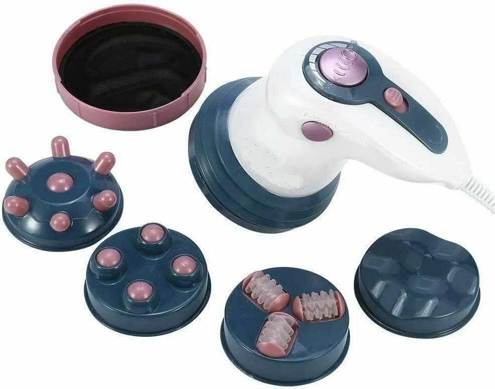 SQUADO Massaggiatore anticellulite 4 in 1 con massaggio a raggi infrarossi, tripla azione circolare, potenza regolabile da 25 W.
