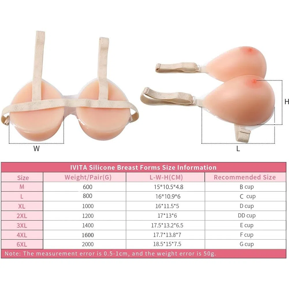 Protesi mammarie al seno in silicone con spalline del reggiseno per protesi transgender crossdresser mastectomia carnagione/A/L
