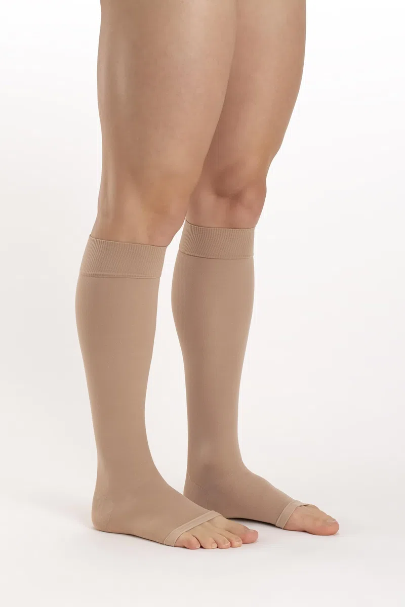 Relaxsan Antitrombo M1350A gambaletti punta aperta antiembolismo K2 per degenza compressione graduata 25-32 mmHg