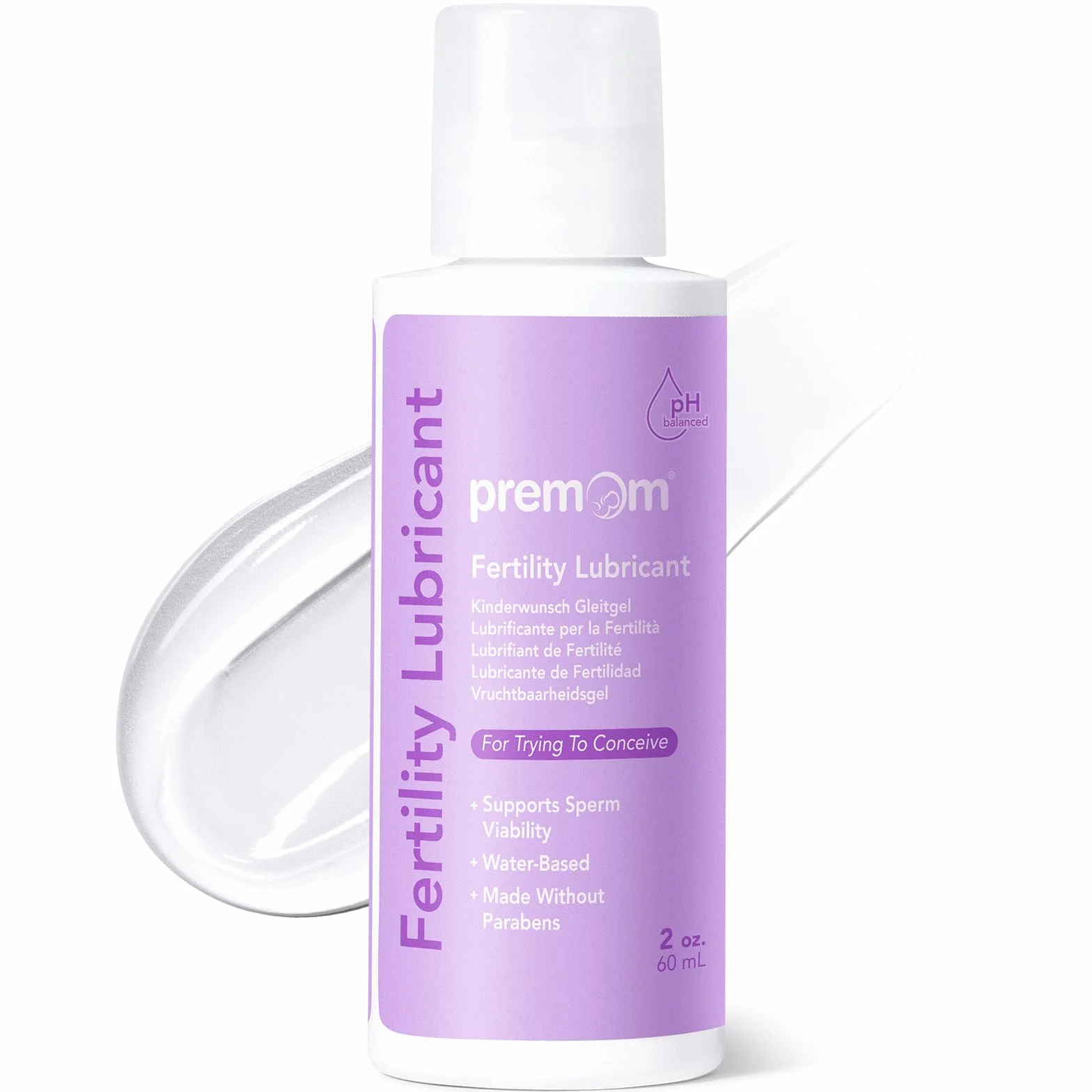 Premom Lubrificante per la Fertilità - 60ml | Facile da Portare